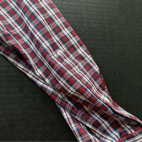 LAND’S END Red Plaid Shirt - Picture 6 of 7